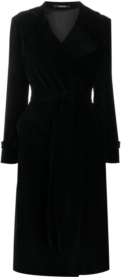 suki black velvet coat dress