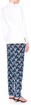 Thumbnail for your product : Emilio Pucci Twill Golden-Button Blazer, Border-Trim Boat-Neck Blouse & Silk Printed Pants
