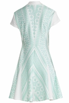 Thumbnail for your product : Pencey Geo Print Deep V Dress in Green