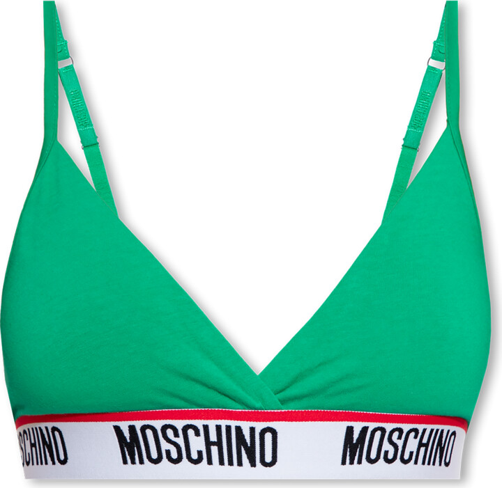 MOSCHINO, Acid green Women's Bra