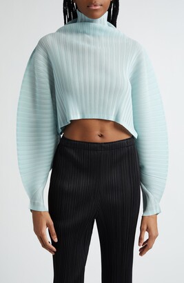pleats please crop top