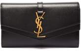 Thumbnail for your product : Saint Laurent Sulpice Leather Continental Wallet - Womens - Black