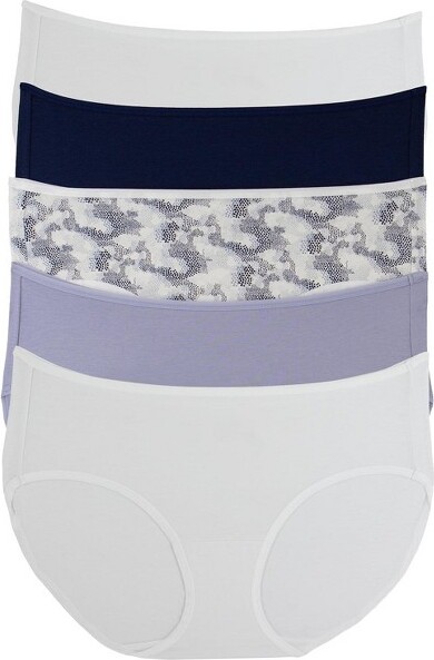 Felina-CottonModalFullCoverageHipsterUnderwear5-Pack-ComfortableandBreathableMid-RisePantiesforWomen