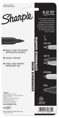 Sharpie® Permanent Marker, Fine Tip, 2ct - Black