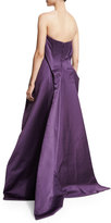 Thumbnail for your product : Zac Posen Strapless Cutaway Gown, Amethyst