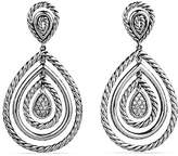 Thumbnail for your product : David Yurman Cable Classics Teardrop Earrings with Diamonds
