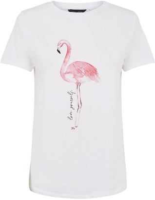 New Look Flamingo Print T-Shirt