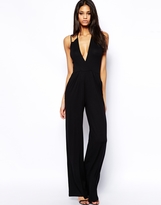 Thumbnail for your product : ASOS Jumpsuit with Deep Plunge and Strap Detail