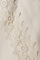 Thumbnail for your product : Zimmermann Crochet-paneled Cotton Blazer