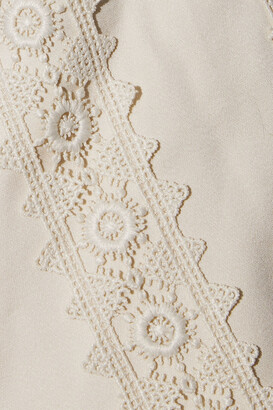 Zimmermann Crochet-paneled Cotton Blazer