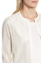 Thumbnail for your product : Anne Klein Faux Leather Mesh Jacket