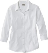 Thumbnail for your product : L.L. Bean Women's Wrinkle-Free Pinpoint Oxford Shirt, Three-Quarter-Sleeve Slightly Fitted
