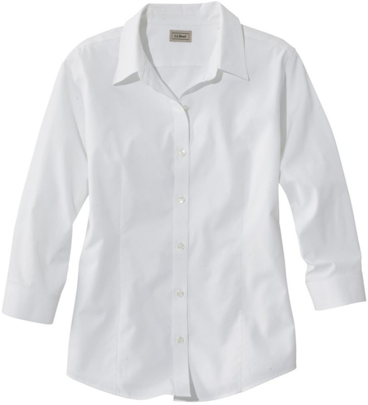 women's plus size white oxford shirt