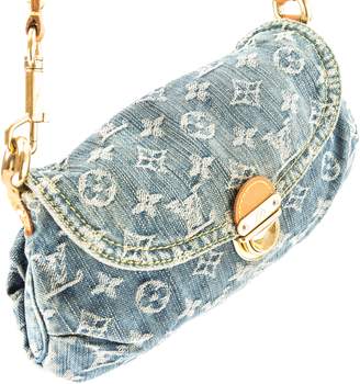 Louis Vuitton Blue Monogram Denim Mini Pleaty Bag (Pre Owned)