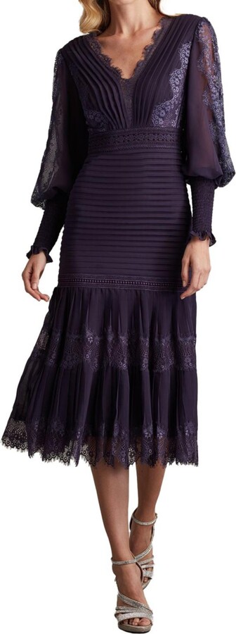 Tadashi Shoji Women's Nyssa Bishop Sleeve Dress