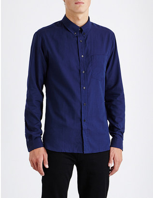 Sandro Herringbone regular-fit cotton shirt