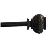 Thumbnail for your product : Kashi Home Turino Poly Resin Curtain Rod and Finials Bronze 48-86\"