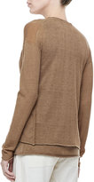 Thumbnail for your product : Donna Karan Long-Sleeve Draped Cashmere Cardigan