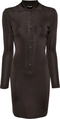 【TOM FORD】BLACK VISCOSE MINI DRESS Tom Ford Black Viscose Mini Dress - ShopStyle