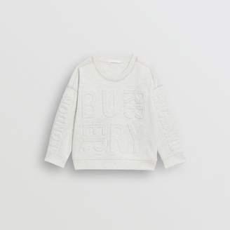 Burberry Embossed Logo Cotton Sweatshirt