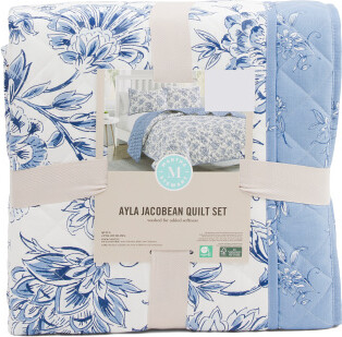 TJMAXX Jacobean Reversible Quilt Set, Polyester