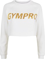 Thumbnail for your product : New Look GymPro Metallic Crop Logo Sports Sweatshirt