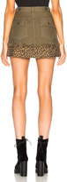Thumbnail for your product : R 13 Utility Camp Skirt in Fatigue Olive | FWRD