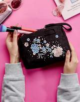 Thumbnail for your product : New Look Embroidered Pouch Cosmetic Bag