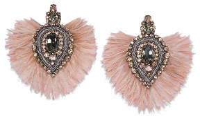 Tory Burch Embellished Feather Earring