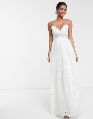 ASOS EDITION EDITION lace cami wedding dress with full skirt
