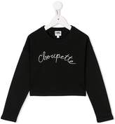Thumbnail for your product : Karl Lagerfeld Paris embroidered detail top