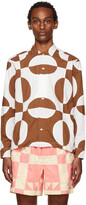 Thumbnail for your product : Bode Brown & White Duo Oval Shirt