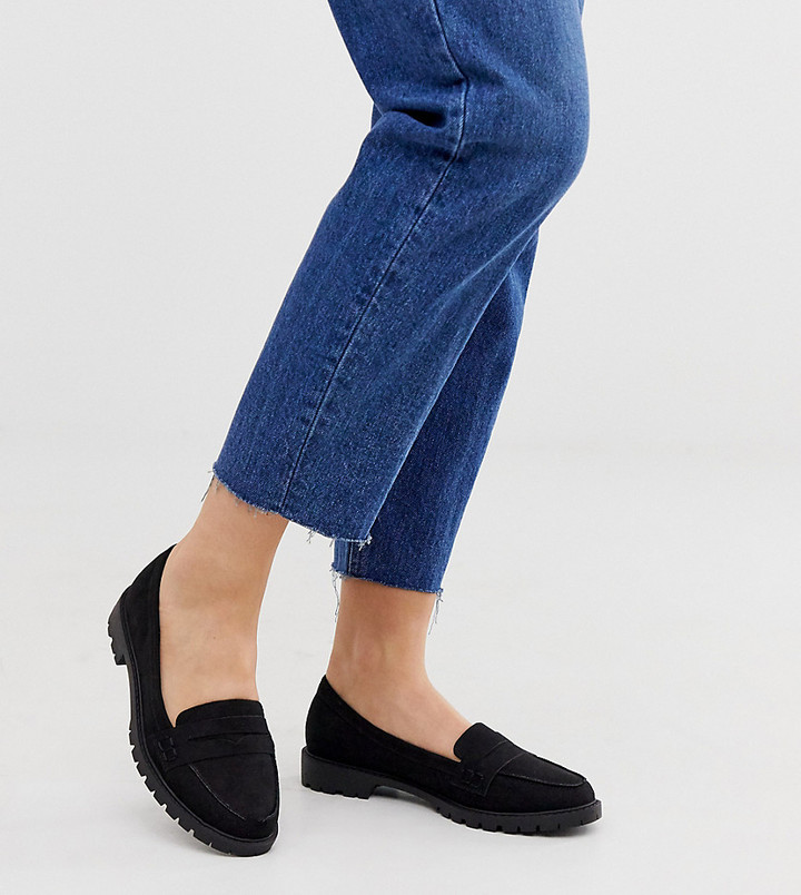 chunky loafers wide fit