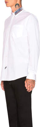 Givenchy Rubber Logo Shirt in White | FWRD