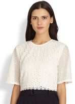 Thumbnail for your product : A.L.C. Fremont Crocheted Cropped Top