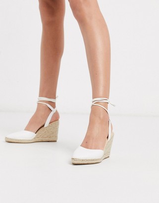 white tie espadrilles