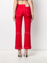 Thumbnail for your product : Off-White Contrast-Stitch Kick-Flare Jeans