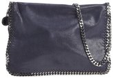 Thumbnail for your product : Stella McCartney navy faux suede 'Falabella' chain detail shoulder bag