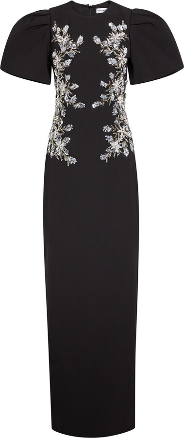 Rebecca Vallance Zephyr Embellished Crepe Gown