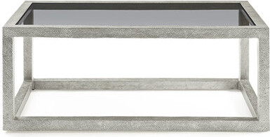 Woodbridge Furniture Cubit Glass Top Single Coffee Table