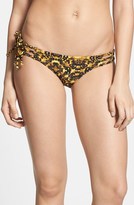 Thumbnail for your product : RVCA 'Isle Dot' Cage Side Bikini Bottoms (Juniors)
