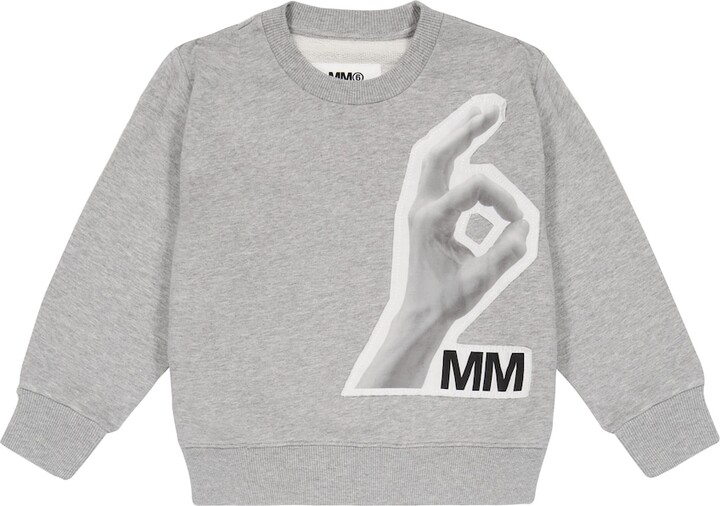 MM6 MAISON MARGIELA Kids Printed cotton sweatshirt