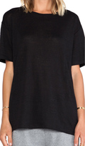 Thumbnail for your product : Alexander Wang T by Linen Silk Jersey Oversized Tee