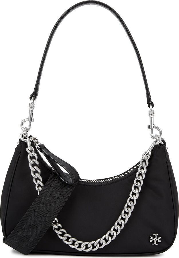 Tory Burch Mercer Black Nylon Shoulder Bag ShopStyle