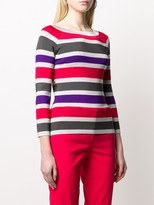 Thumbnail for your product : Emporio Armani Ribbed Knit Striped Jumper