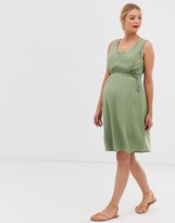Thumbnail for your product : Mama Licious Mamalicious nursing dress with lace layer