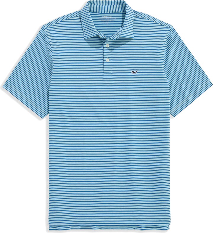 Vineyard Vines Bradley Stripe Sankaty Performance Polo