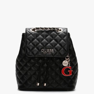 GUESS Melise Black Quilted Backpack