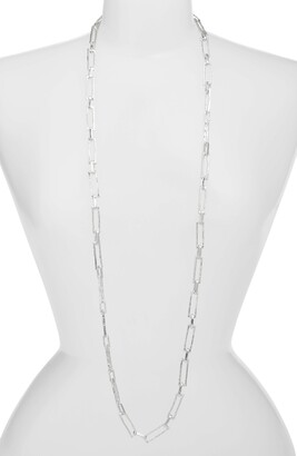 Karine Sultan Long Rectangular Chain Necklace