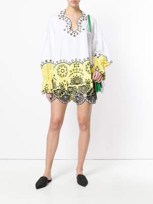 Emilio Pucci crocheted design shorts